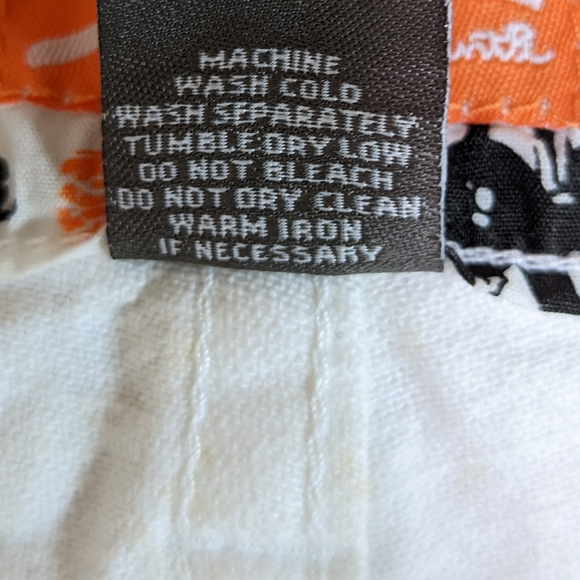 90s White Paint Splatter Jeans Green Splatter 34 x 34 - Picture 8 of 10